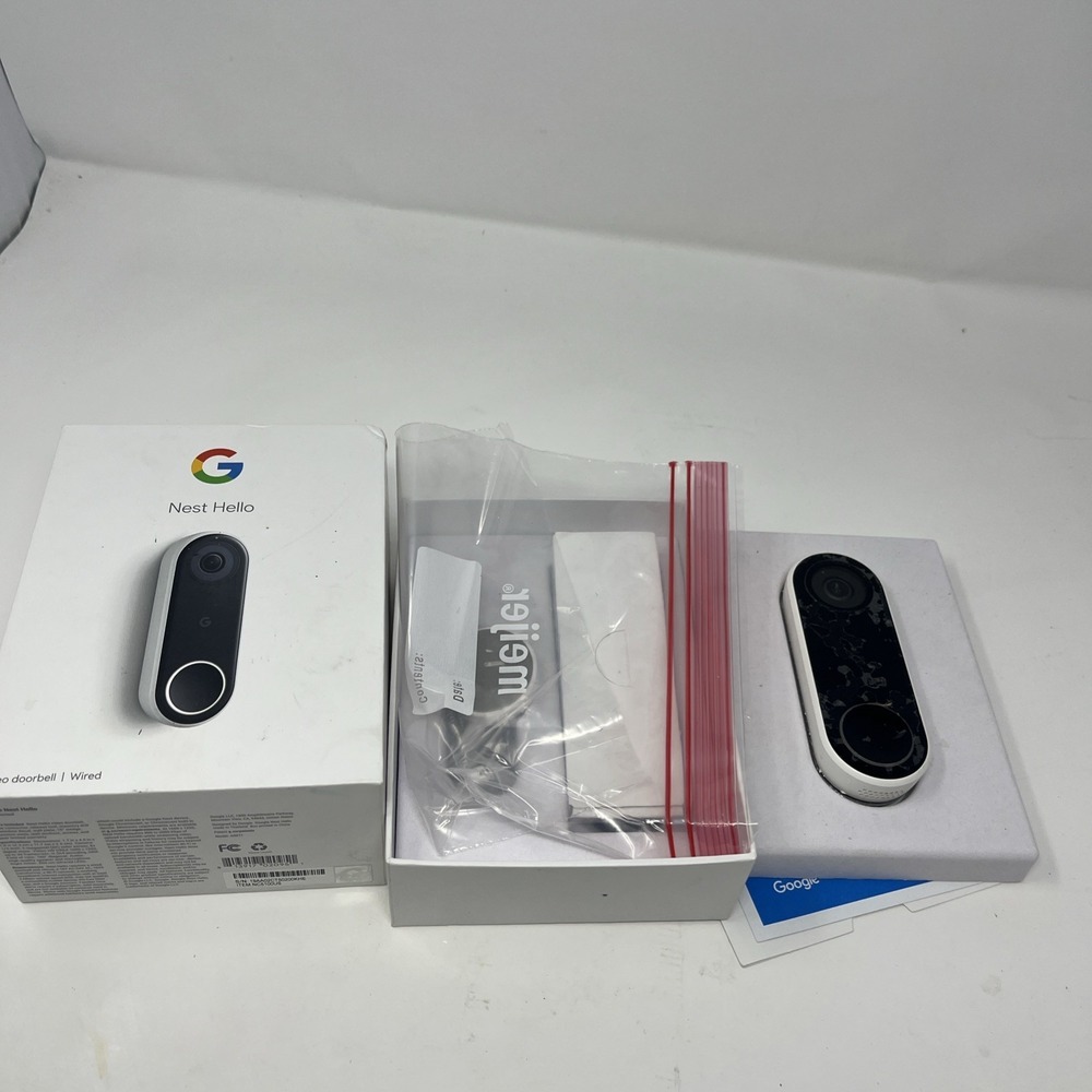 Google Nest Hello Video Doorbell (Wired) Model NC5100US Untested